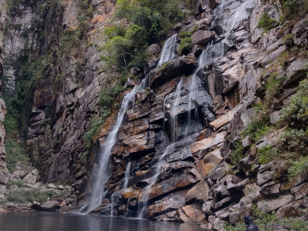 Descendo Cachoeira da Lagoa Dourada até Cachoeira da Lili