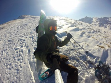 Snowboard Backcountry in Pic dels Pedrons