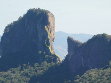 Escalada da Via Normal da Pedra do Baú