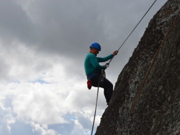 Escalada na Pedra Bela com o GPM
