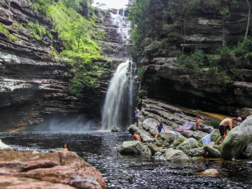 Cachoeira do Sossego, na Chapada Diamantina