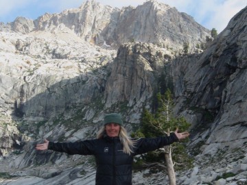 Trekking in the High Sierra Nevada, California