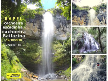 Rapel na Cachoeira escadinha e Cachoeira Bailarina
