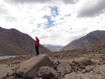 O território comprido e estreito do Chile.