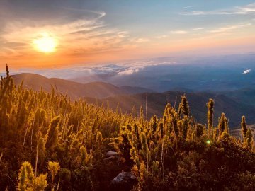 O melhor pôr do sol no Caratuva