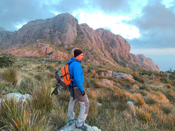 Após um dia de escalada no Morro do Couto no PNI Julho 2019
