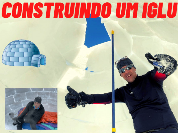 Construindo um Iglu nas montanhas da Eslovênia