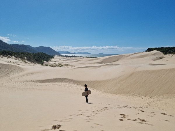 Sandboard em Garopaba